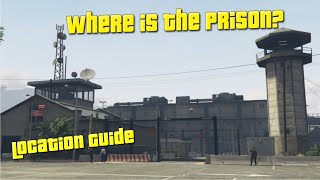 GTA 5 ONLINE  Where Is The Prison On The Map location Guide [upl. by Wassyngton]