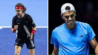 Cerundolo vs Rublev ATP 1000 Parigi 29102024 [upl. by Manthei248]