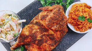 HOW TO MAKE RESTAURANTSTYLE HALF CHICKEN  EASY amp TASTY [upl. by Lundell]