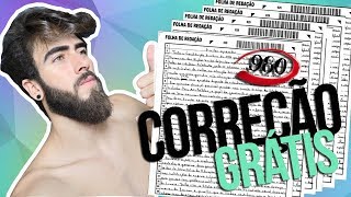 COMO CORRIGIR REDAÇÕES DE GRAÇA [upl. by Siderf]