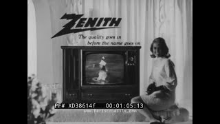 1960s ZENITH COLOR TV COMMERCIAL AFC AUTOMATIC FINE TUNING CONTROL SYSTEM XD38614f [upl. by Rosemary]