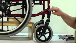 Adjusting a Wheelchair with Caster Flutter [upl. by Esac]