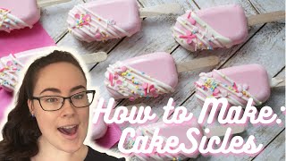 HOW TO MAKE CAKESICLES Cake PopPopsicles [upl. by Wera]