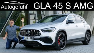 allnew Mercedes GLA 45 S AMG FULL REVIEW 2021  Autogefühl [upl. by Sauveur]