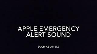 AppleiOS Emergency Alert Sound Effect [upl. by Akimert]