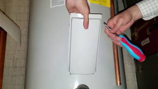 Bradford White Electric Water Heater Temperature Adjustment  Ryan Home [upl. by Irik971]