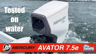 Electric Outboard  Mercury Avator 75e on the water [upl. by Enileda]