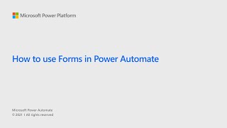 How to use forms in Power Automate [upl. by Marsiella]