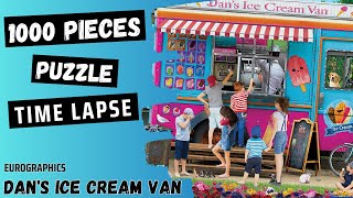 Dans Ice Cream Van 1000 Pieces Puzzle  Eurographics  Time Lapse [upl. by Gnuhn]