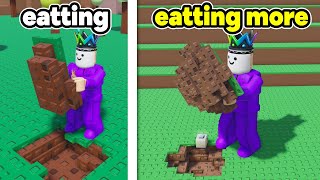 Roblox But I Eat The World To Get Strong [upl. by Ynahpit]