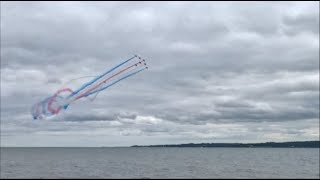 Red Arrows Aerial Display  Jordanstown Loughshore Park 2024 [upl. by Azzil]