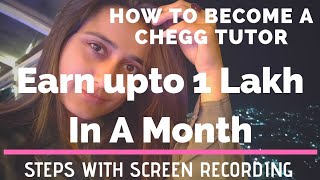 How I Earn From Chegg Tutor  Make Money Online  Earn Online TutoringTeaching [upl. by Annyl]