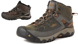 Mens Targhee 3 Mid Height Waterproof Hiking Boots by KEEN [upl. by Lev104]