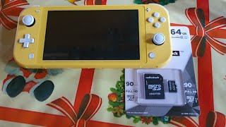 Como poner la micro SD a la nintendo switch Lite [upl. by Aiciruam]