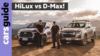 2021 4WD UTE COMPARISON Isuzu DMax LSU vs Toyota HiLux SR5 [upl. by Nyleimaj]