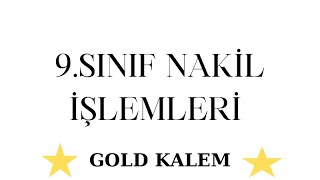 9SINIF NAKİL İŞLEMLERİ NASIL YAPILIR  BAŞLADI [upl. by Zeiger]