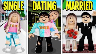 SINGLE To DATING To MARRIED In Roblox Brookhaven [upl. by Achilles958]