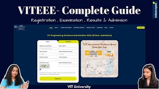 VITEEE  Complete guide  Registration Examination Results amp Admission  VIT University [upl. by Nnylarat266]