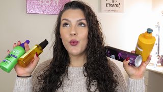 How I Style My Perm  DRUGSTORE PRODUCTS  Savannahxo28 [upl. by Htes]