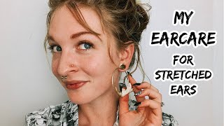 My Ear Care Routine for Stretched Ears [upl. by Chin]