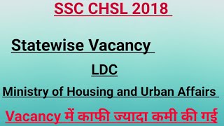 LDC  Ministry of Housing amp Urban Affairs  RTI Reply SSC CHSL 2018 Examination [upl. by Dermot]