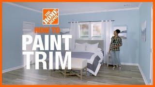 How to Paint Trim  The Home Depot [upl. by Josee855]