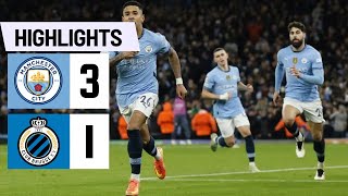 Manchester City vs Club Brugge 31  UEFA Champions League 202425 [upl. by Annoyed]