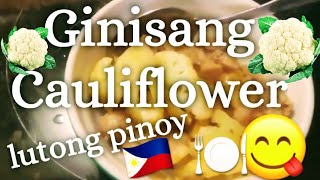 Simple cooking ginisang Cauliflower [upl. by Marelda371]