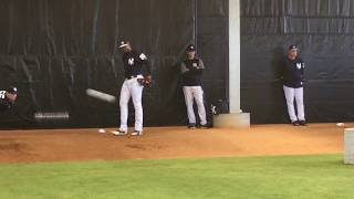 Yankees’ Domingo Acevedo throws in bullpen [upl. by Essenaj]