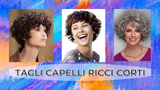 Tagli capelli ricci corti [upl. by Elwee]