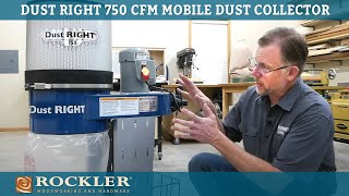 Dust Right 750 CFM Mobile Dust Collector  Tool Overview [upl. by Eisnyl114]