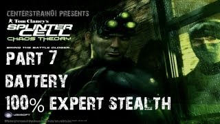 Splinter Cell Chaos Theory  Stealth Walkthrough  Part 7  Battery  CenterStrain01 [upl. by Eugenius]