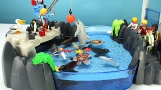 Playmobil Dolphin Aquarium Playset with Sea Animals Toys Video For Kids [upl. by Behnken]