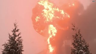 OMG video Train explodes in West Virginia [upl. by Yseulta759]