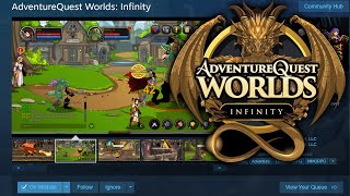 Adventure Quest Worlds Infinity AQWs New Mobile Game [upl. by Berny]