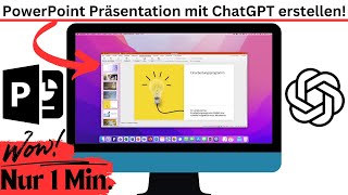 KI 🤖 PowerPoint Präsentation mit ChatGPT erstellen in 1 Minute [upl. by Yeo]