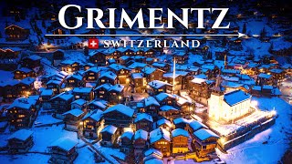 GRIMENTZ Most beautiful WINTER VILLAGE of Switzerland Alpine Wonderland Town Travel Guide [upl. by Niala]