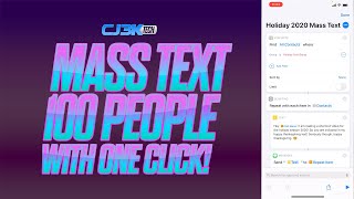 Mass Text 100 People in Minutes with iOS Shortcuts iOS 14 compatible [upl. by Haizek]