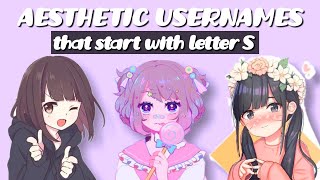 aesthetic usernames that starts with letter quotSquot not taken [upl. by Aneres]