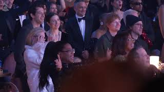 Watch MERYL STREEP OPRAH ED SHEERAN amp Audience Reactions At The 2024 GRAMMYs [upl. by Nylesaj]