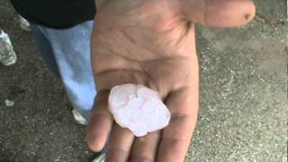 Rutledge Mo Flea Market 14 Huge hail This is what we got beat with wwwCJLENTERPRIZEcom [upl. by Llyrat]