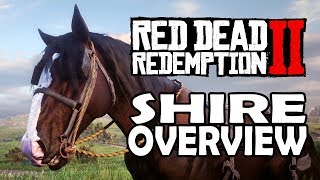 Red Dead Redemption 2 Horses  Shire Overview [upl. by Malley]