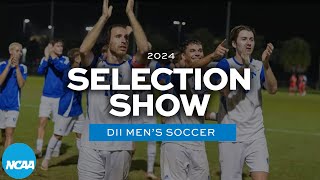 2024 NCAA DII mens soccer championship selection show [upl. by Nahtanaoj]