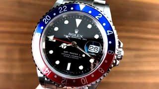 Rolex GMTMaster II quotPepsiquot 16710 Rolex Watch Review [upl. by Atiz435]