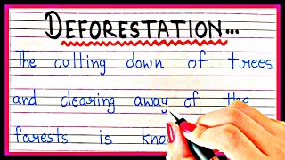 Definition of deforestation  What is deforestation  Short note on petroleum in english [upl. by Idid]