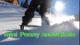 mini Penny snowskate [upl. by Ellehcyt]