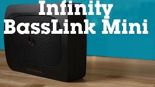 Infinity BassLink Mini compact powered subwoofer  Crutchfield [upl. by Ahsemad]