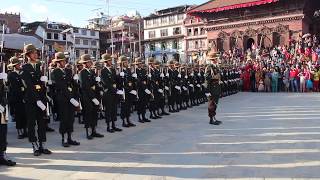 Nepali Army playing National Anthem of Nepal during IndraJatra Celebration [upl. by Claresta]