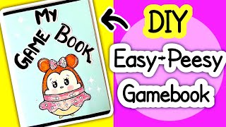 How to make Gamebook at home with paper🌇🤩🌇 Diy Easy gamebook ideas Papercraft ideas [upl. by Kalli818]