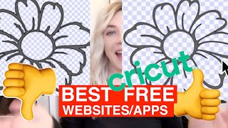 BEST 5 FREE websites and apps to use for cricut design and projects [upl. by Yddor142]